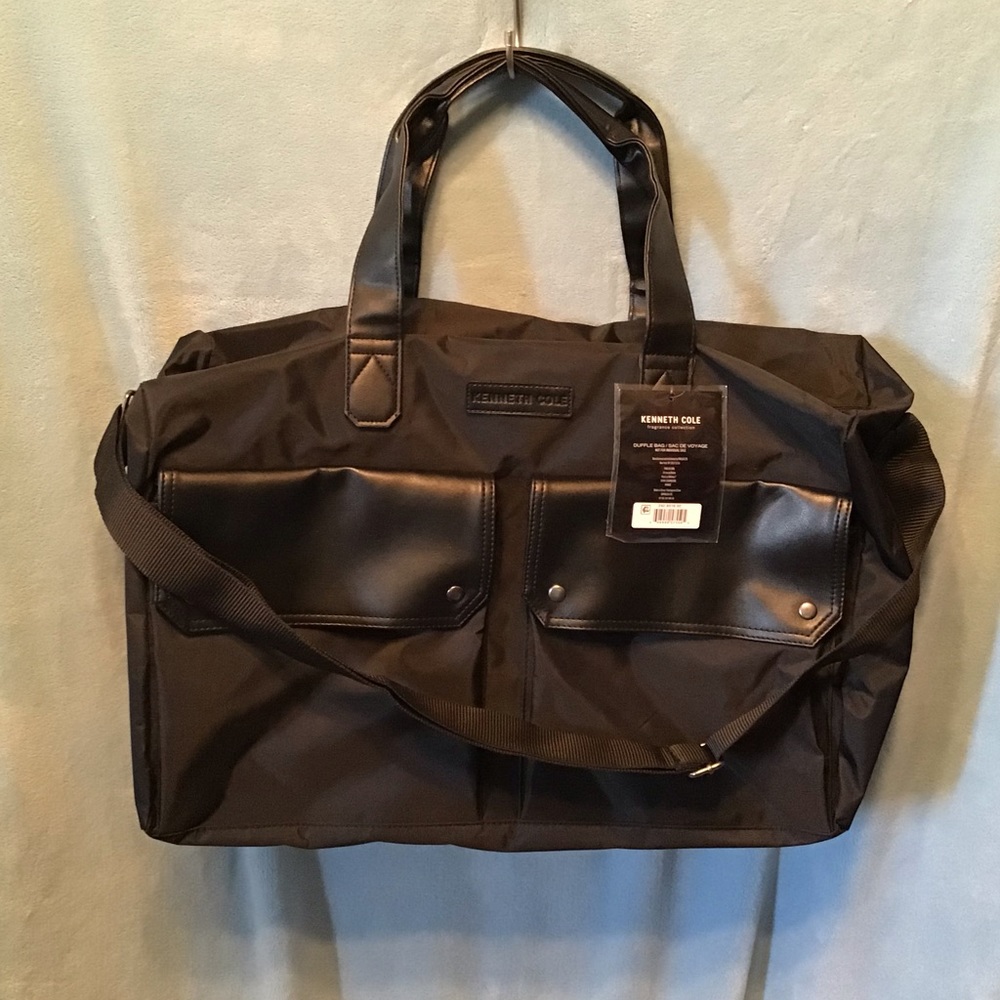 Kenneth Cole duffle/travel bag, NWT, black nylon